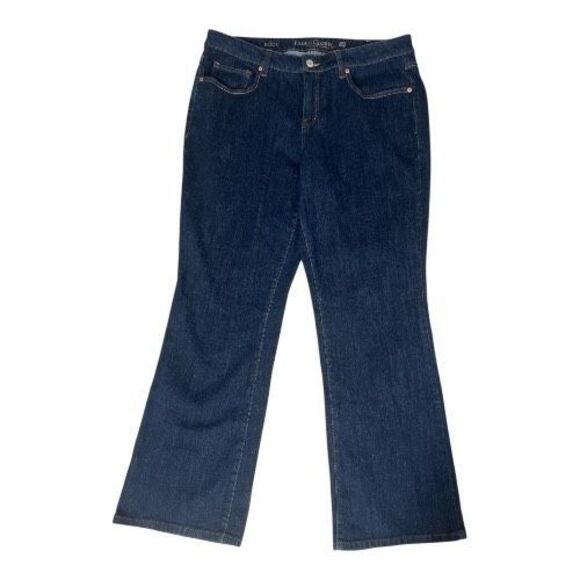 Faded Glory Women Blue Denim Bootcut Jeans Plus Size 18P Organic Cotton Stretch - Picture 13 of 14